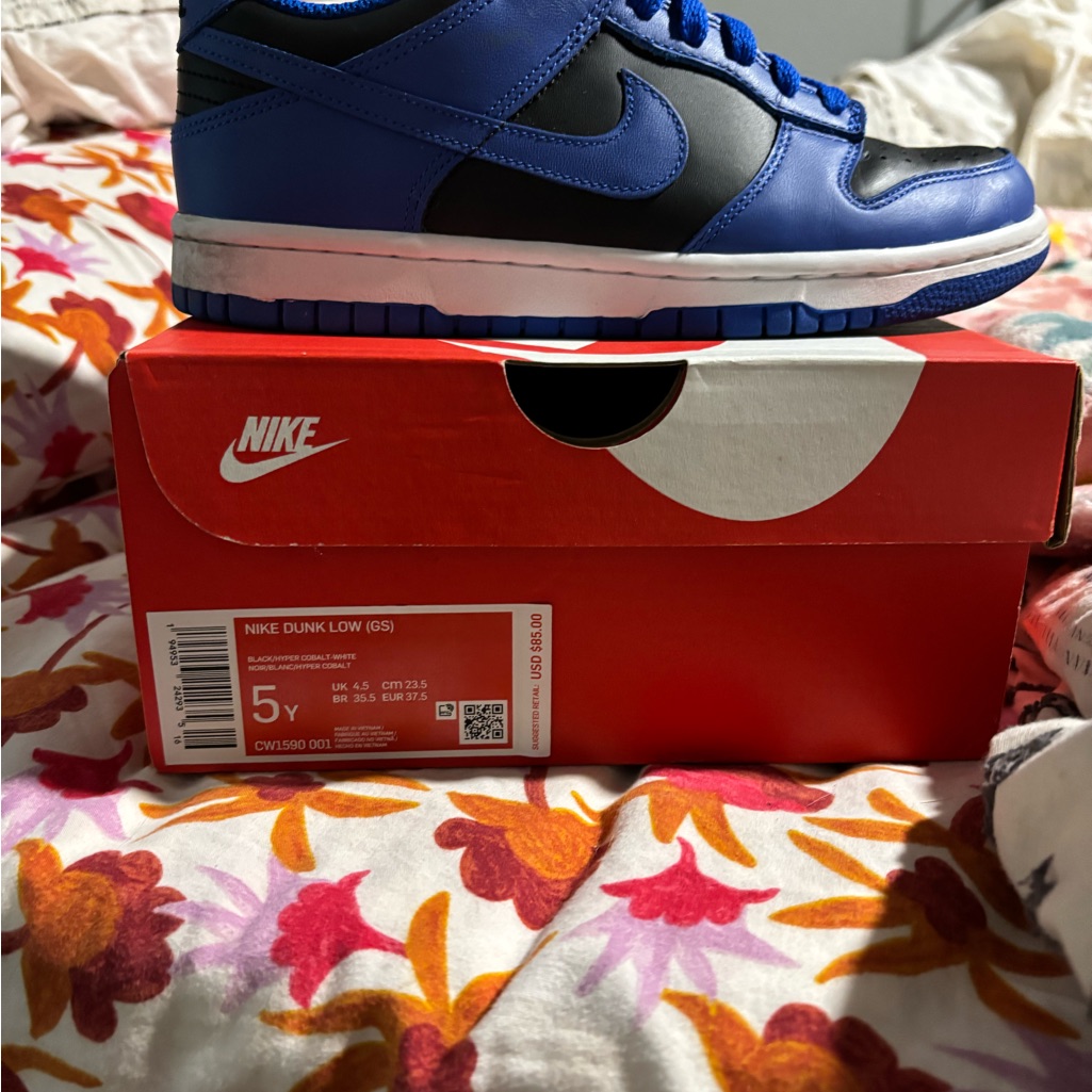Nike Dunk Low Gs Blue And Black Sneakers